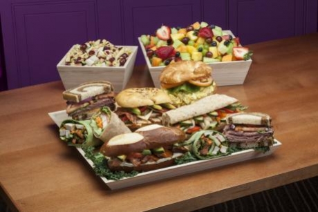 Sandwich Tray Pasta and Fruit Catering